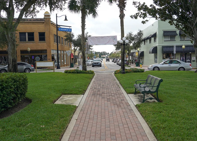 Scenic Peace River landscape with lush greenery and calm waters near Arcadia, one of the peaceful Tourist spots in Arcadia, Florida.
